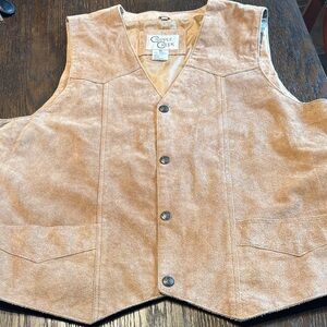 Cripple Creek Tan Suede 100 % Leather Vest - Women's